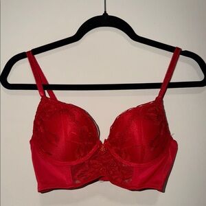 Daisy Fuentes Vibrant Red Lace Bra